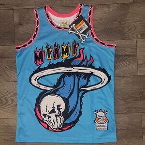 Blue and Pink Graphic Men's Jersey